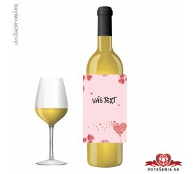 Valentínske darčekové víno, motív V047