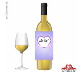 Valentínske darčekové víno, motív V046