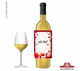 Valentínske darčekové víno, motív V039