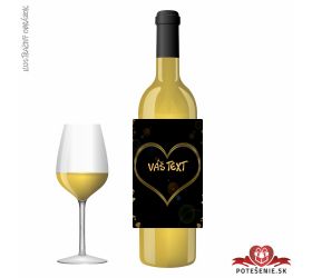 Valentínske darčekové víno, motív V032
