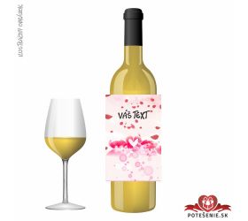 Valentínske darčekové víno, motív V028