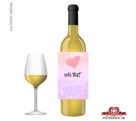 Valentínske darčekové víno, motív V026