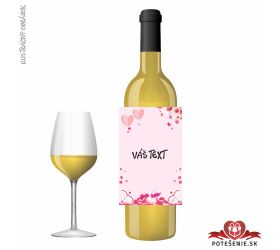 Valentínske darčekové víno, motív V027