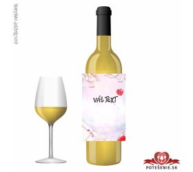 Valentínske darčekové víno, motív V023