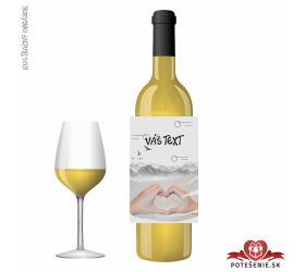 Valentínske darčekové víno, motív V024