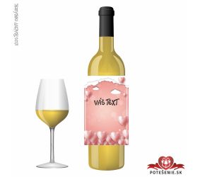 Valentínske darčekové víno, motív V019