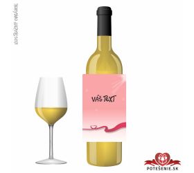 Valentínske darčekové víno, motív V013