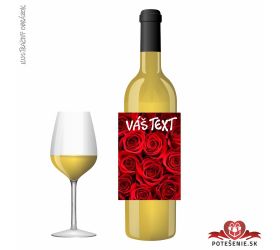 Valentínske darčekové víno, motív V009