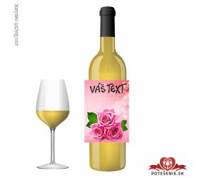 Valentínske darčekové víno, motív V007