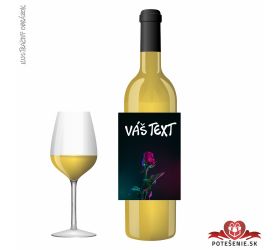 Valentínske darčekové víno, motív V005