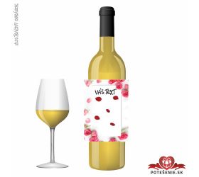 Valentínske darčekové víno, motív V006