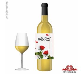 Valentínske darčekové víno, motív V004