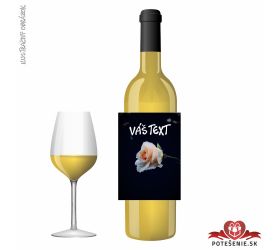 Valentínske darčekové víno, motív V002