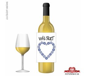 Valentínske darčekové víno, motív V077