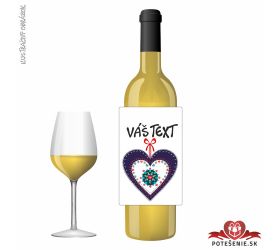 Valentínske darčekové víno, motív V078