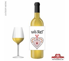 Valentínske darčekové víno, motív V079