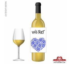 Valentínske darčekové víno, motív V082