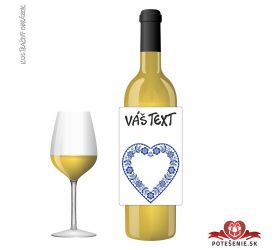 Valentínske darčekové víno, motív V085