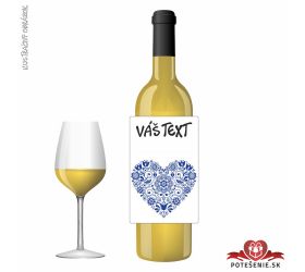 Valentínske darčekové víno, motív V088