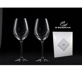 Pohár na víno Gravity, Swarovski Elements, 470 ml 2 ks