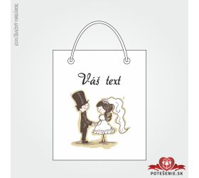 Taška na darček pre svadobných hostí, motív T141
