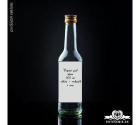 Prázdna svadobná fľaša Vegetal Gold 200 ml