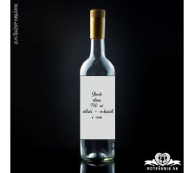 Prázdna svadobná fľaša Bordo 750 ml