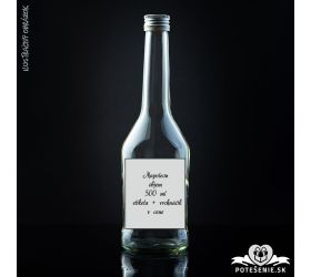 Prázdna svadobná fľaša Napoleon Silver 500 ml