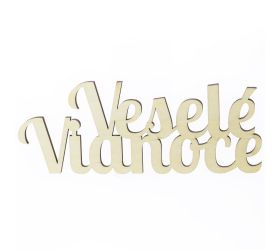 Výrez- veselé vianoce 20x7,5cm