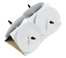 Bodce 5,3cm biele matné