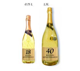 Boldog születésnapot (életkorral 0-99 év között) Gold