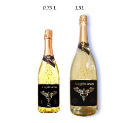 Ajándék palack A legjobb orvos - Arannyal dúsított habzóbor