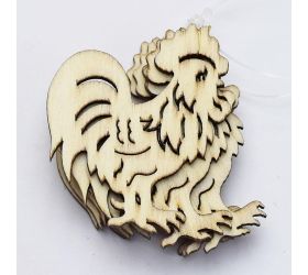 Výrez kohút natur 5cm