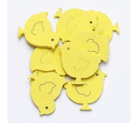 Výrez kuriatka žlté 3cm