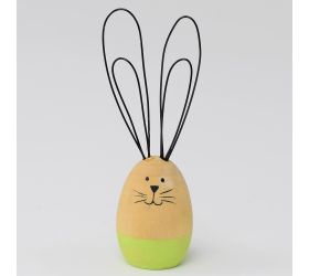 Zajko drôtený s drevom 10x3x3cm