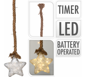 Hviezda sklenená na lane  