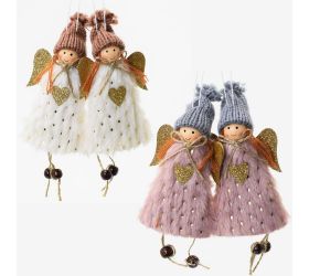 Záves anjelik mix 6,2x17cm s/2