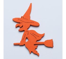 Výrez ježibaba s/8 8cm oranž