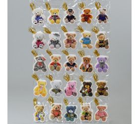 Menovky na darčeky medvedíky set