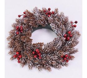 Veniec šišky+bobule 30cm