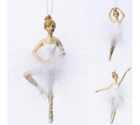 Balerína záves biela  mix 3 5*1.5*13