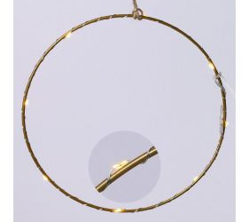 Led kruh kov zlatý 19,5x0,5x19,5cm