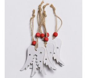 Drevené krídla biela 6*6*0.3  s/6