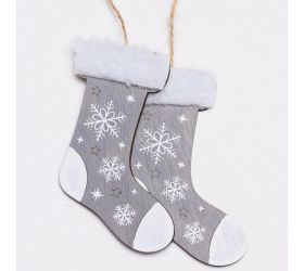 Drevené ponožky šedé 48x11x1