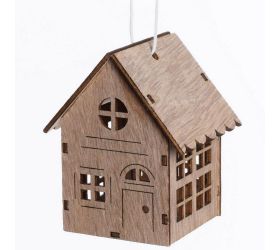 Drevený domček natural 6,5x5,5x8cm
