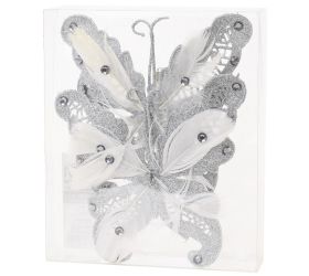 Motýle strieborné s/2 clip