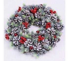 Veniec šiška+bobule 30x8cm