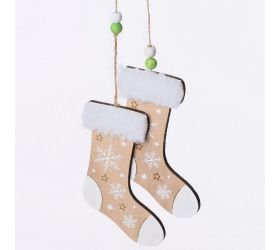 Drevené ponožky natur 48x11x1