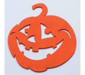 Výrez tekvice s/6 10cm oranž