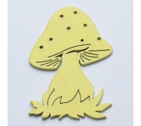 Výrez huby s/10 7cm žlté